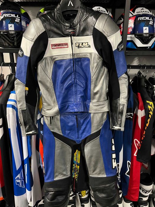 Дамски Кожен мото екип FLM размер 40 M-L ,2части, много запазен