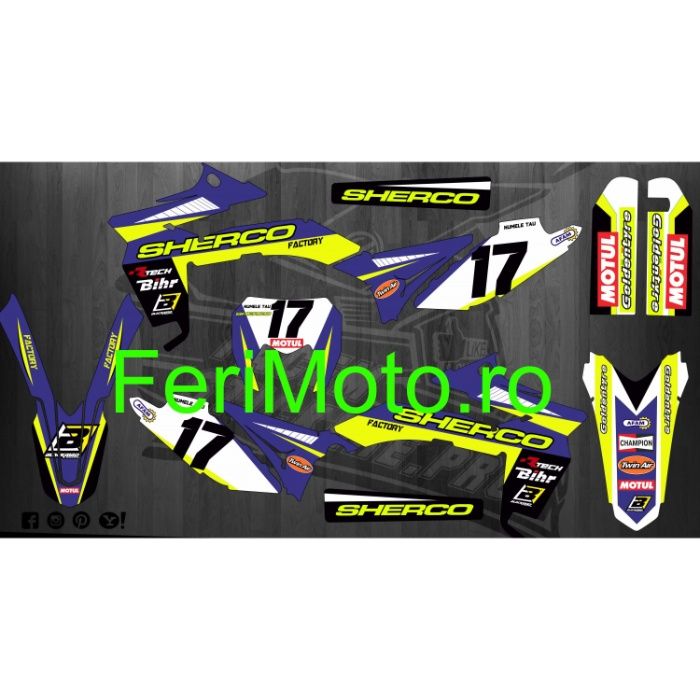 Kit complet Stickere autocolante enduro moto ATV- pt orice model si an