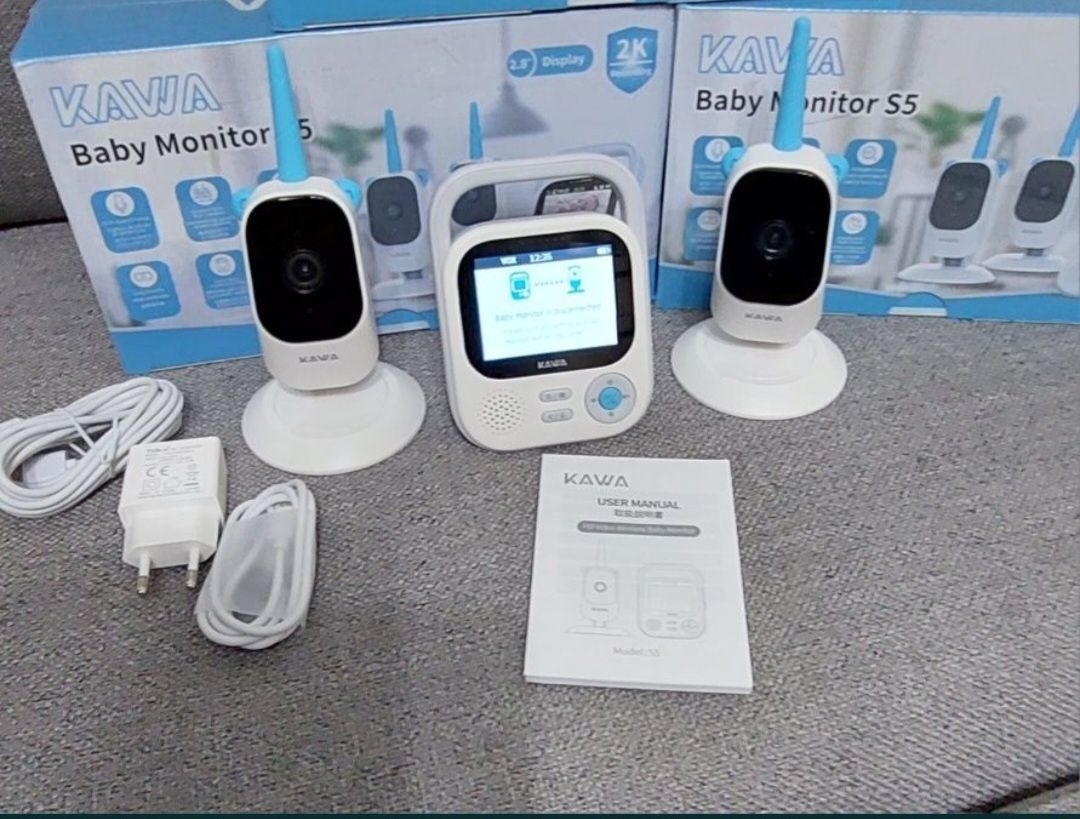 KAWA Baby Monitor with 2 Cameras
Video Baby Monitor with 2K QHD Camera