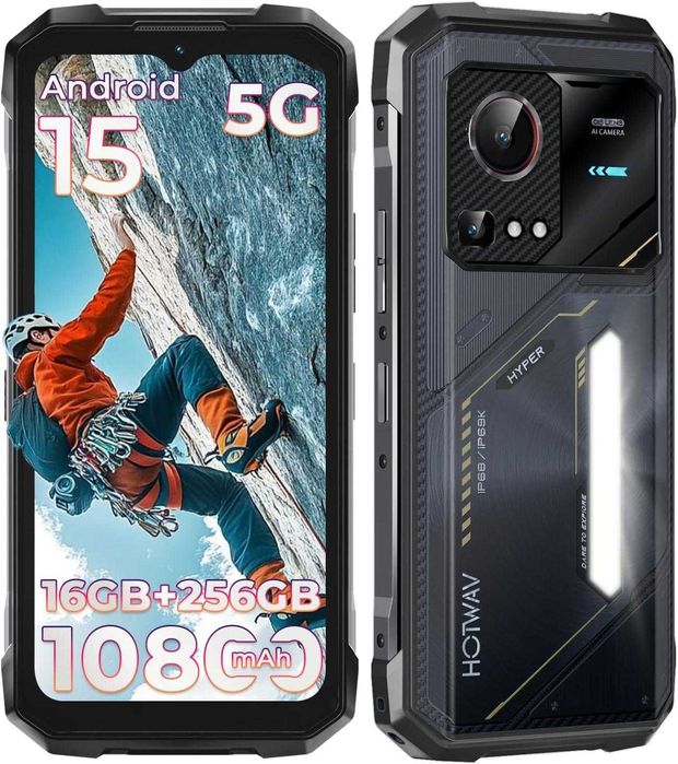 HOTWAV Hyper 7S 5G 16GB RAM 256GB ROM, 10800 mAh, с IP68 защита