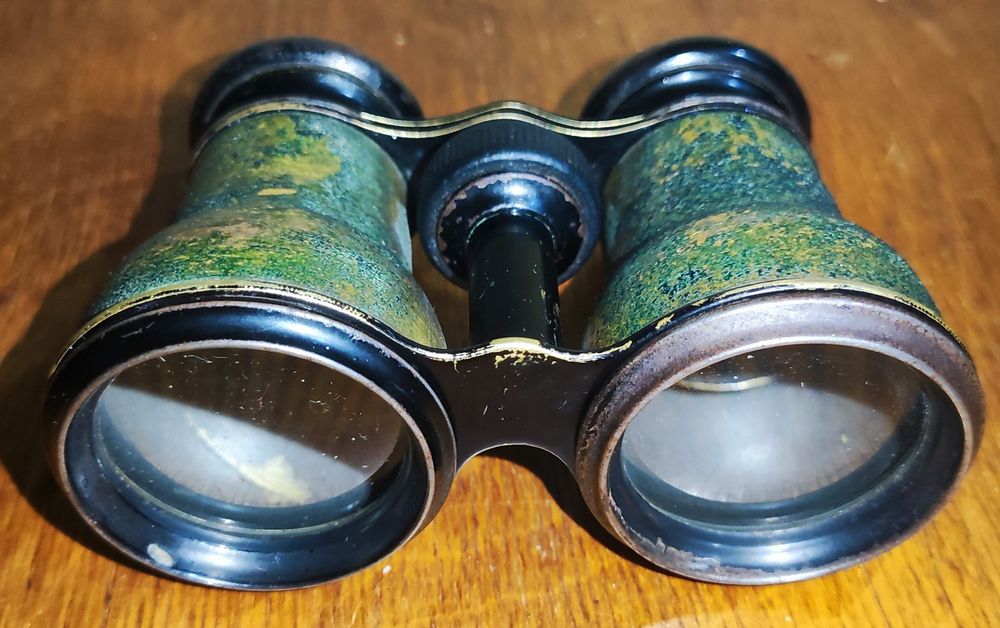 Бинокль полевой времен 1 мировой. Антикварный целый