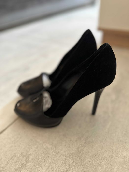 Pantofi noi piele si piele intoarsa Alexander McQueen, 37.5