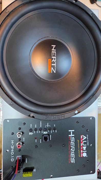 Sistem audio H-340.1 D 1 canal,Subwoofer auto HERTZ ES F25.5, 900W