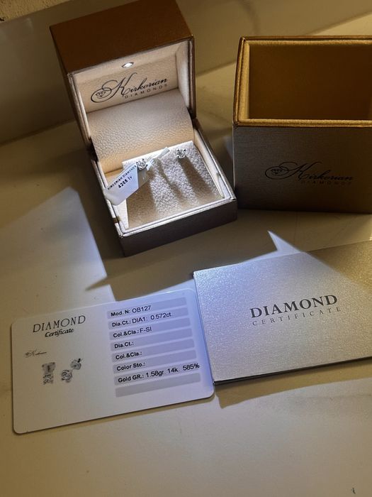 Обеци и колие с диаманти Kirkorian Diamonds