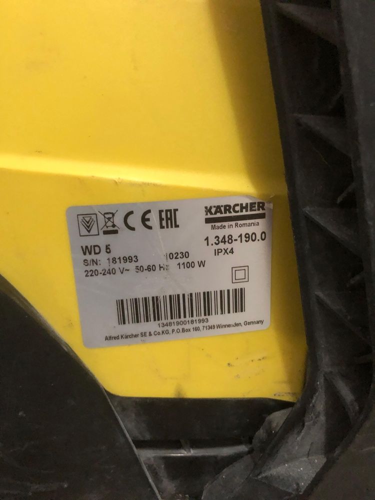 Aspirator umed uscat Karcher WD 5