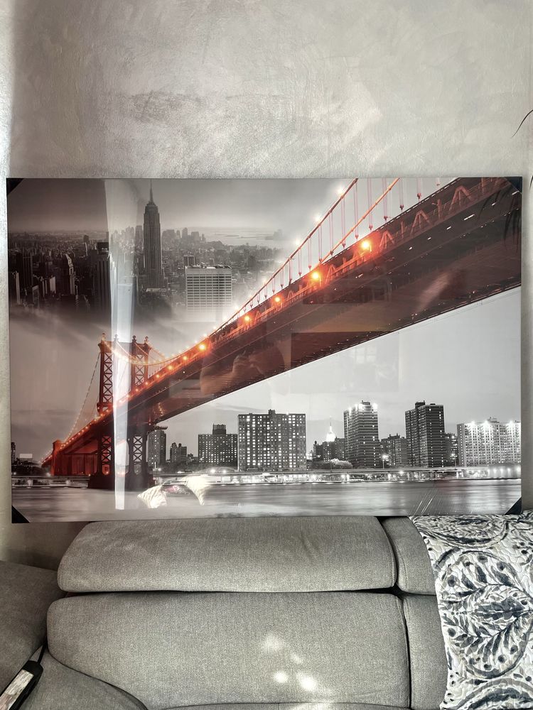 Tablou canvas Manhattan Bridge 100x150 cm