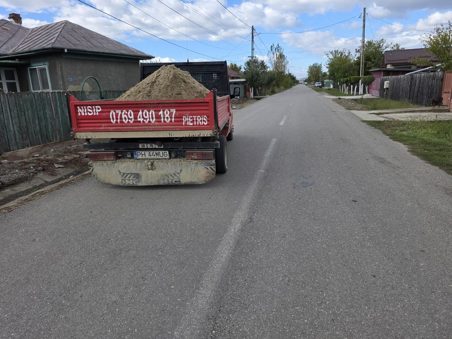 Tractari auto nisip pietris moloz