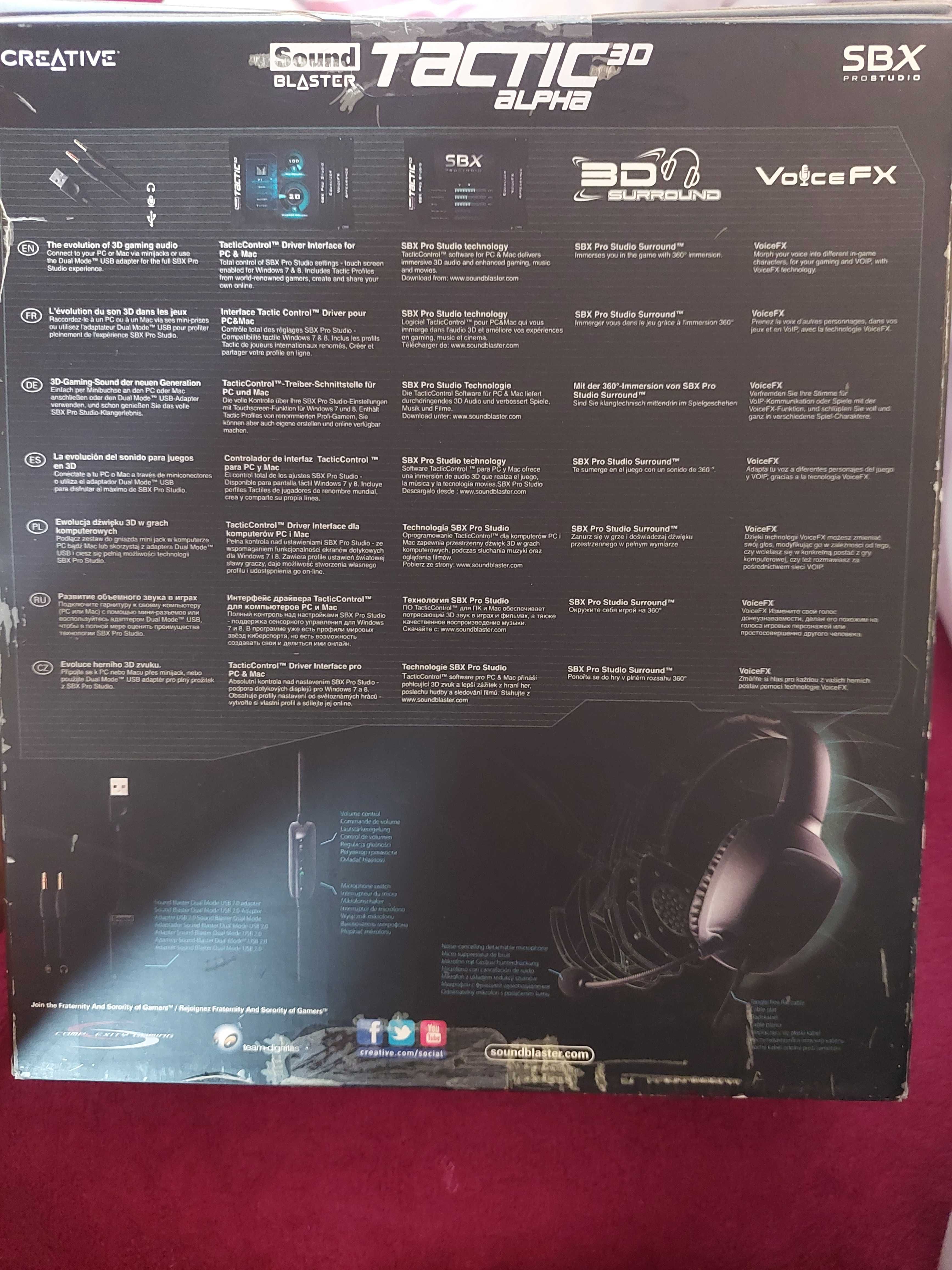 Слушалки Creative Sound Blaster Tactic Alpha 3D
