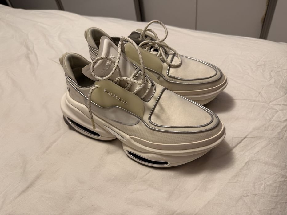 Adidasi B-bold sneakers in white balmain 43