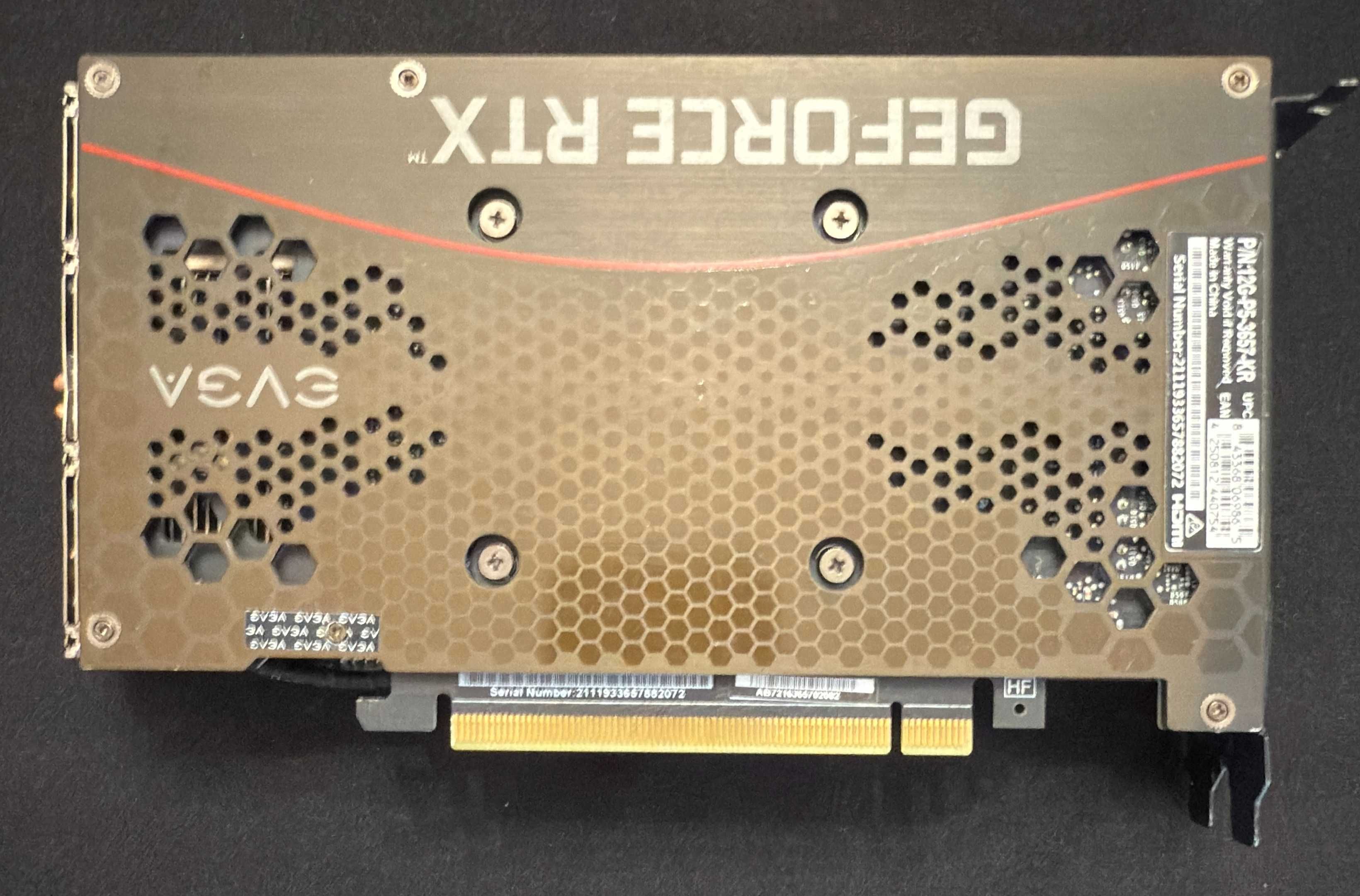 Видео карта GPU EVGA RTX 3060 XC 12GB GDDR6 192 bit DisplayPort/HDMI