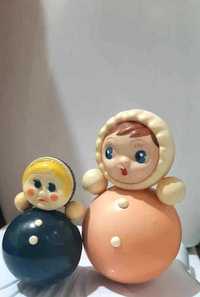 2 păpuși de colecție, jucărie sovietică NEVALYASHKA (roly-poly)