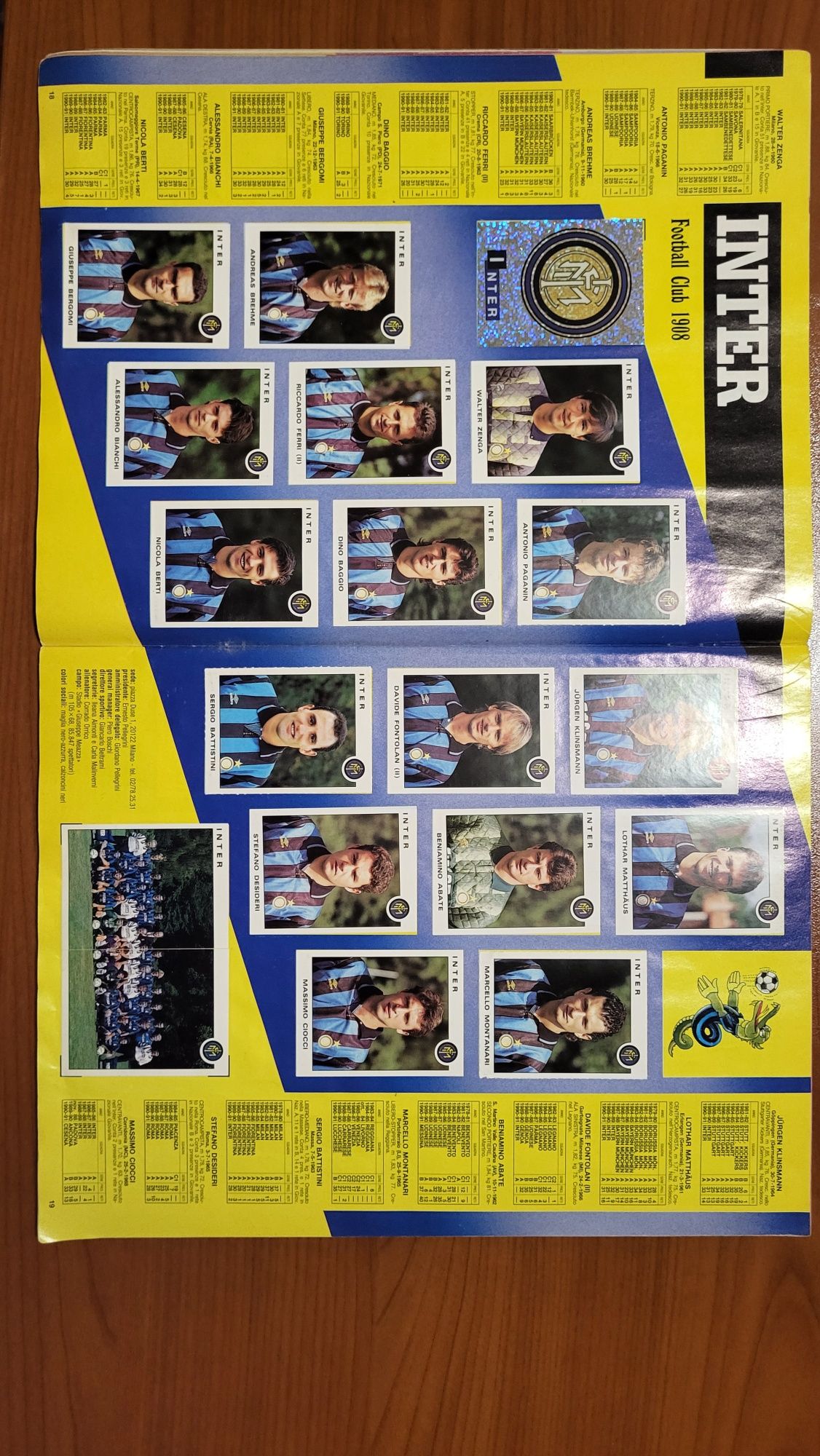 Panini Claciatori 1991-1992 complet