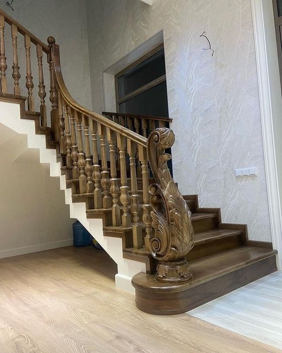 Yog'och zinalar mdf shpon zinalar