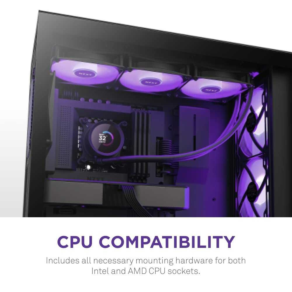 Водно Охлаждане NZXT Kraken 360 RGB Black LCD Display