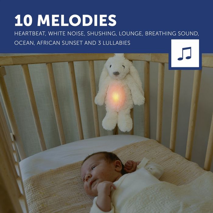 Zazu зайче (лампа, музика, играчка, сензор за плач)