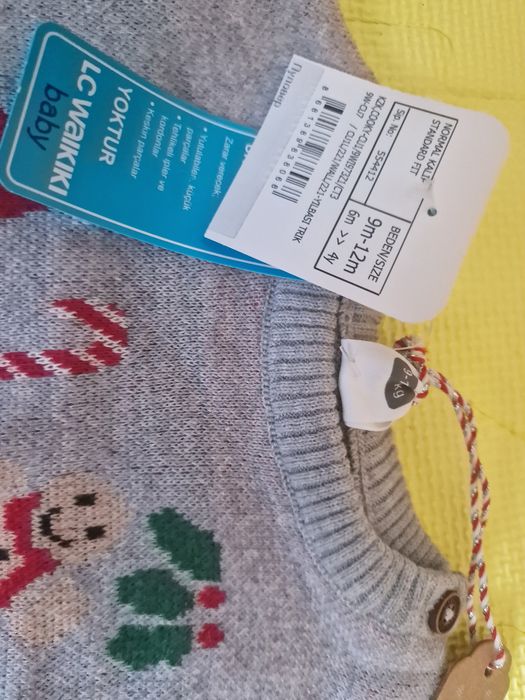 Бебешки коледен пуловер