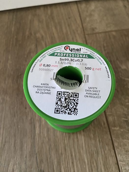 Fludor( sarma profesionala de lipit) Sn99,3 Cu0,7