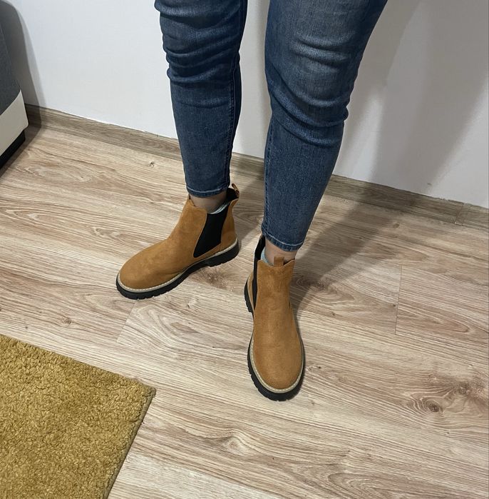 Кафяви боти от shein