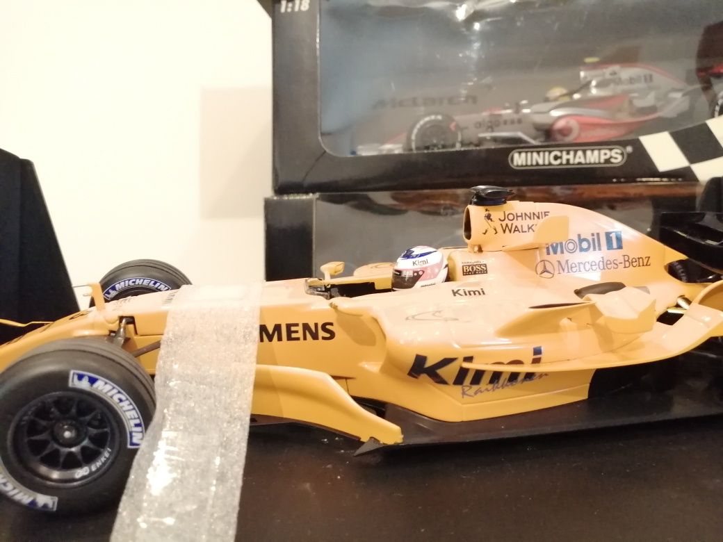 Mclaren Mercedes Kimi Raikkonen macheta formula 1 1.18 minichamps