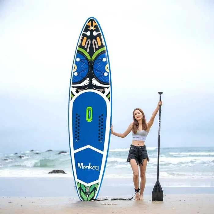 Надуваем падълборд FunWater MONKEY KOI paddle board SUP НОВ В КАШОН