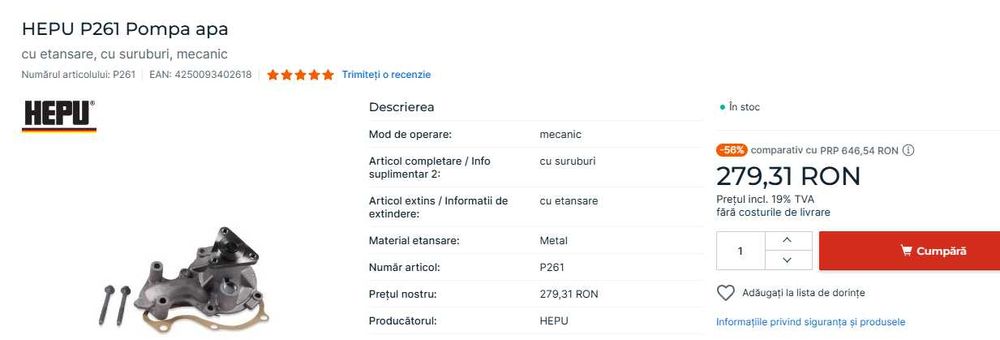 Distributie Ford Noua sigilata /Gps Garmin