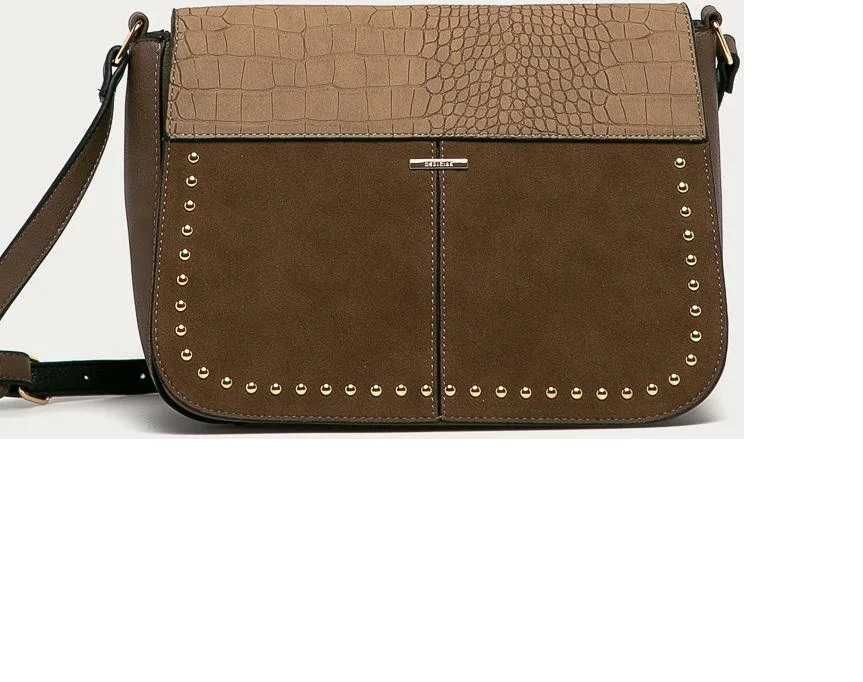 Geantă piele ecologică de mână din colecția Medicine - maro