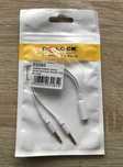Adaptor 2x3.5mm 3 pini la 1x3.5mm 4pini casti iPhone