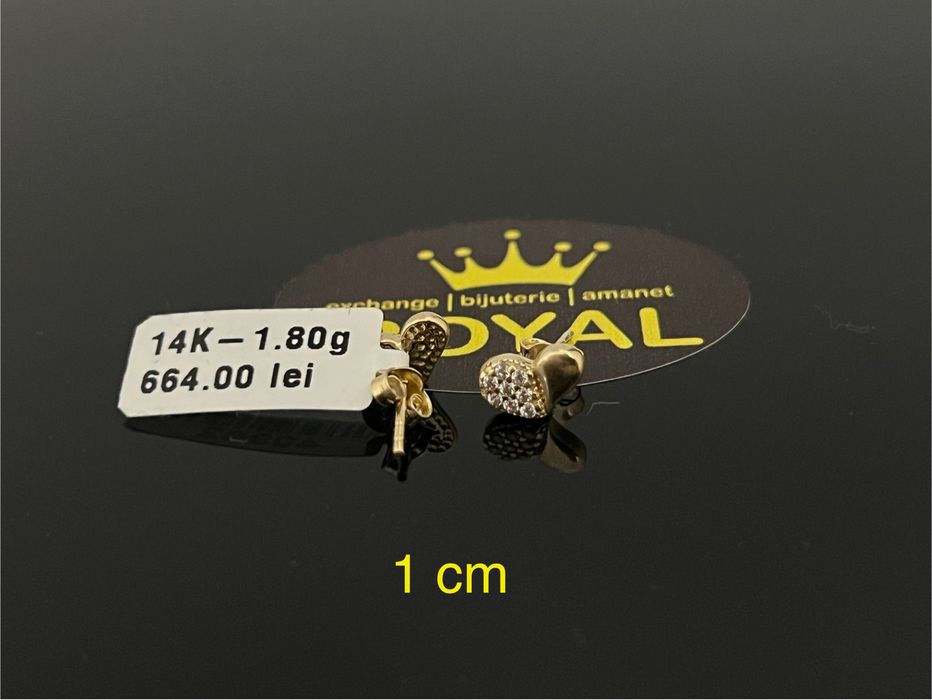 Bijuteria Royal CB : Cercei dama aur 14k 1,80gr