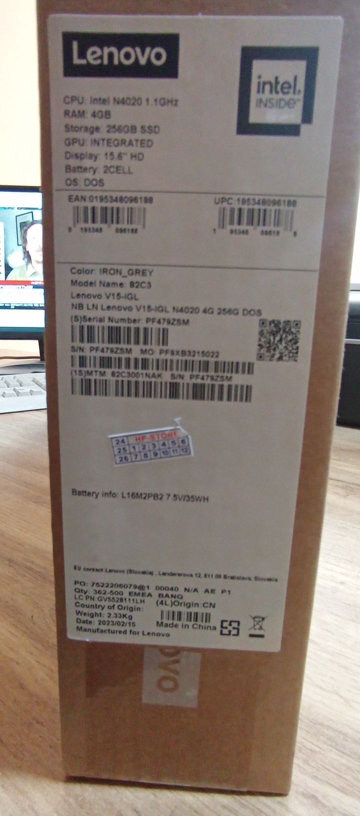 Ноутбук Lenovo 4/256