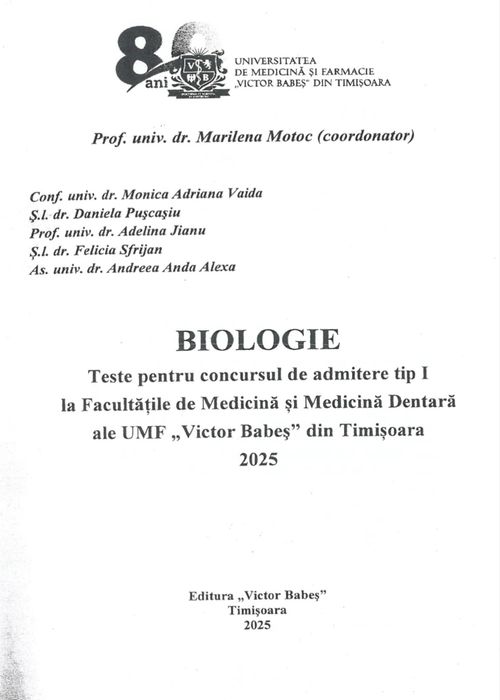 PDF Barsson,carte bio/ chimie admitere medicina Timisoara + flashcards