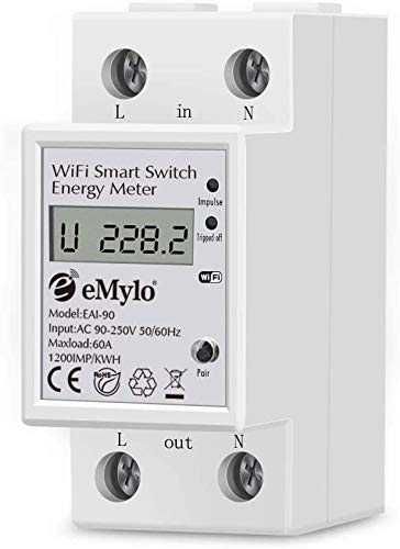 eMylo Smart 1-Phase Digital Energy Meter, Безжично WiFi управление