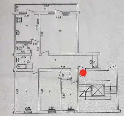 Срочно! Квартира 4/8/9 96 м² гостиница Россия ID: #3346