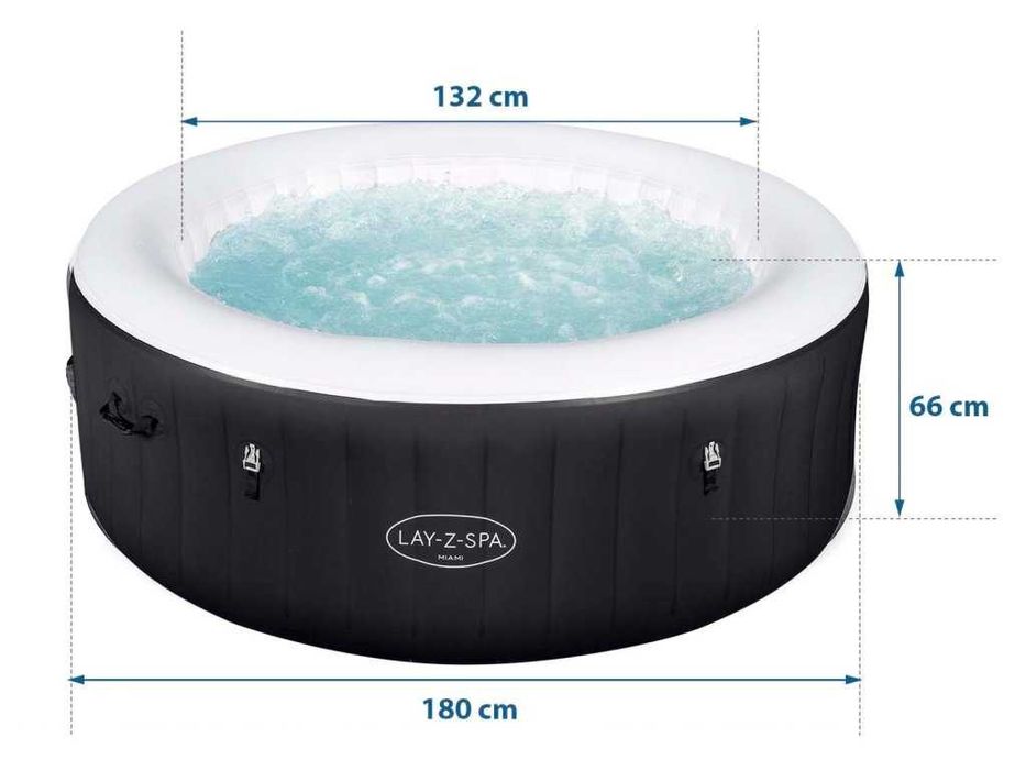 De vanzare piscina cu incalzire si hidromasaj "LAY-Z Spa Miami"