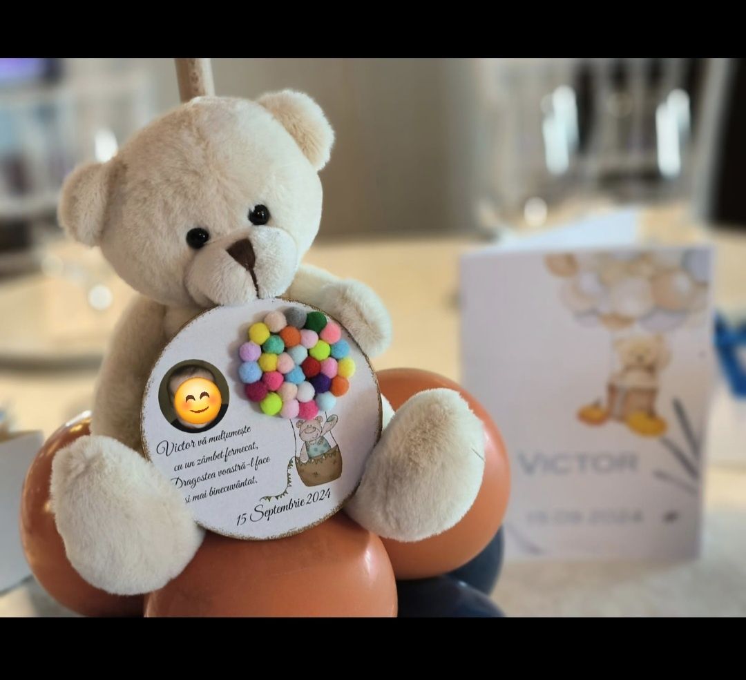 Cadou marturii botez nunta personalizat magnet