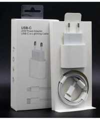 incarcatoare fast charge iPhone set adaptor 20w + cablu incarcare