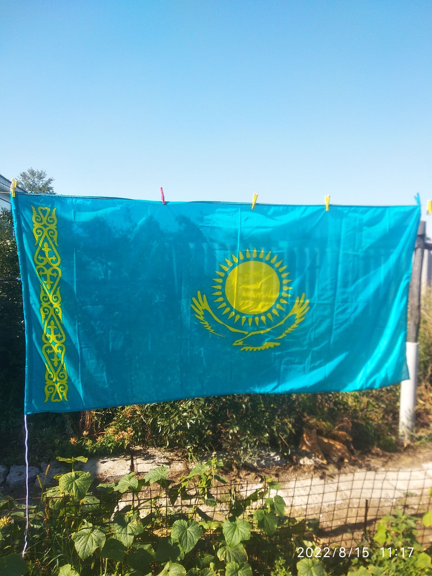 Флаг Казахстана 1х2м