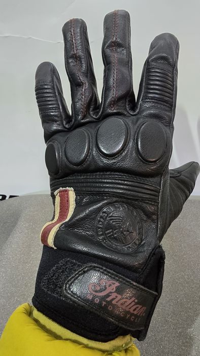Mănuși moto piele Indian M