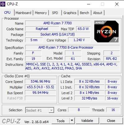 Procesor Amd Ryzen 7 7700 AM5 Tray Utilizat