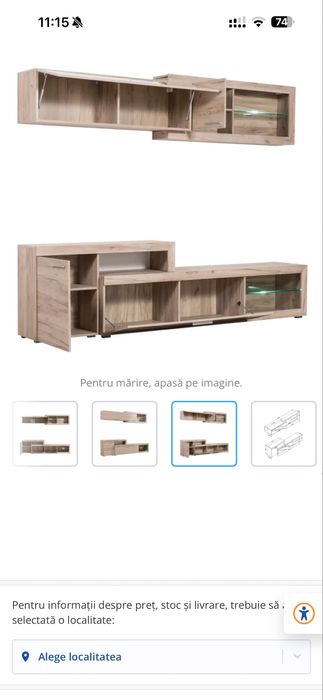 Biblioteca mobila living