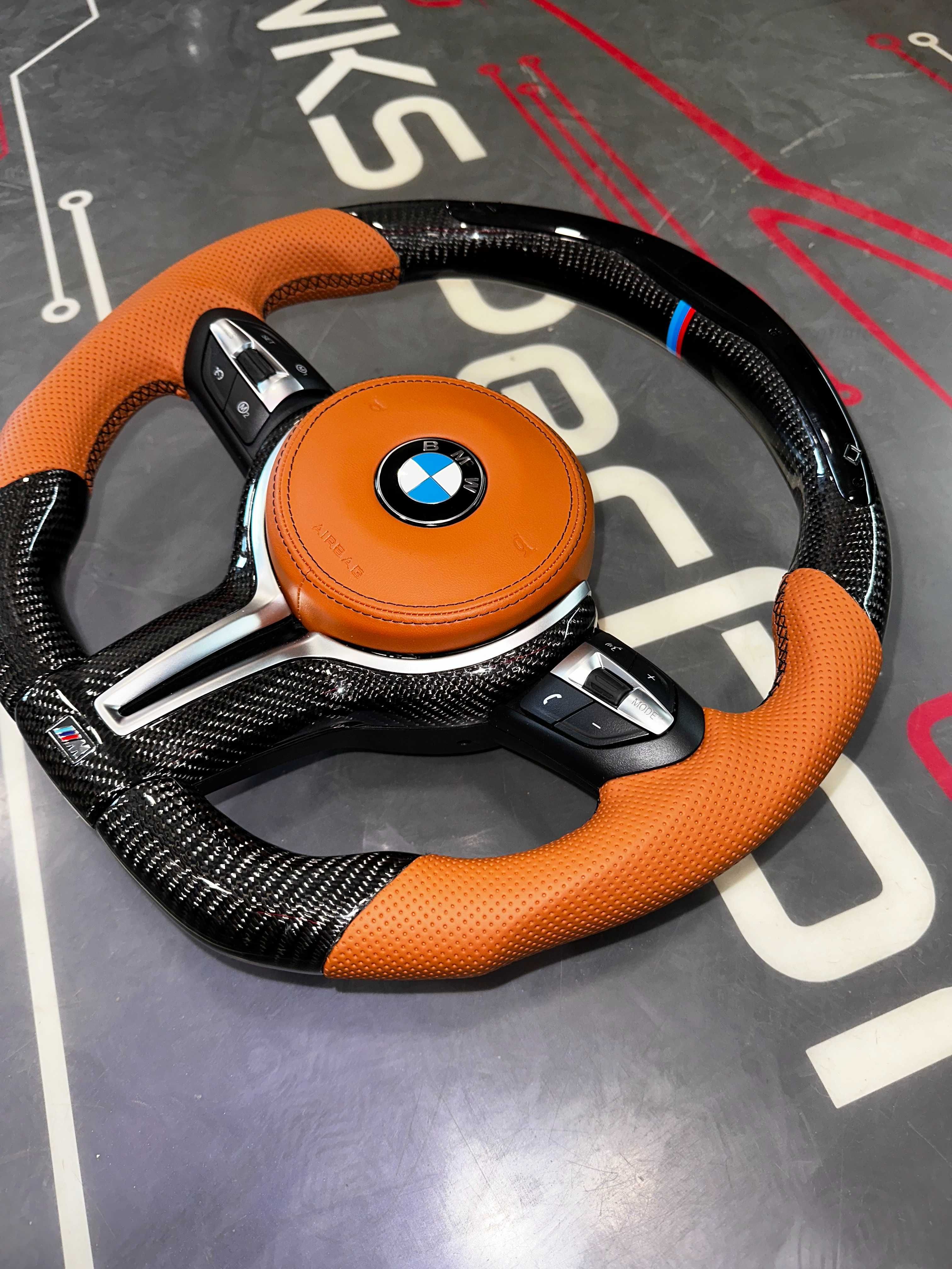 Volan M BMW CARBON / LED / Vibratii / Incalzire / DISTRONIC! SERIA F/E