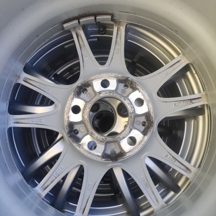 Roti Mercedes, jante 5x112 +anvelope iarna 205/55/r16, cu senzori de p