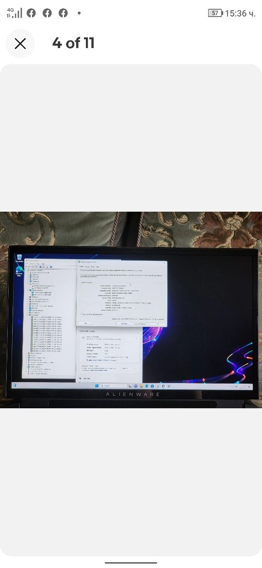 ТОП Лаптоп в Света Alienware Area 51M i9 9900K 16GB RTX 2080 512GB + 1
