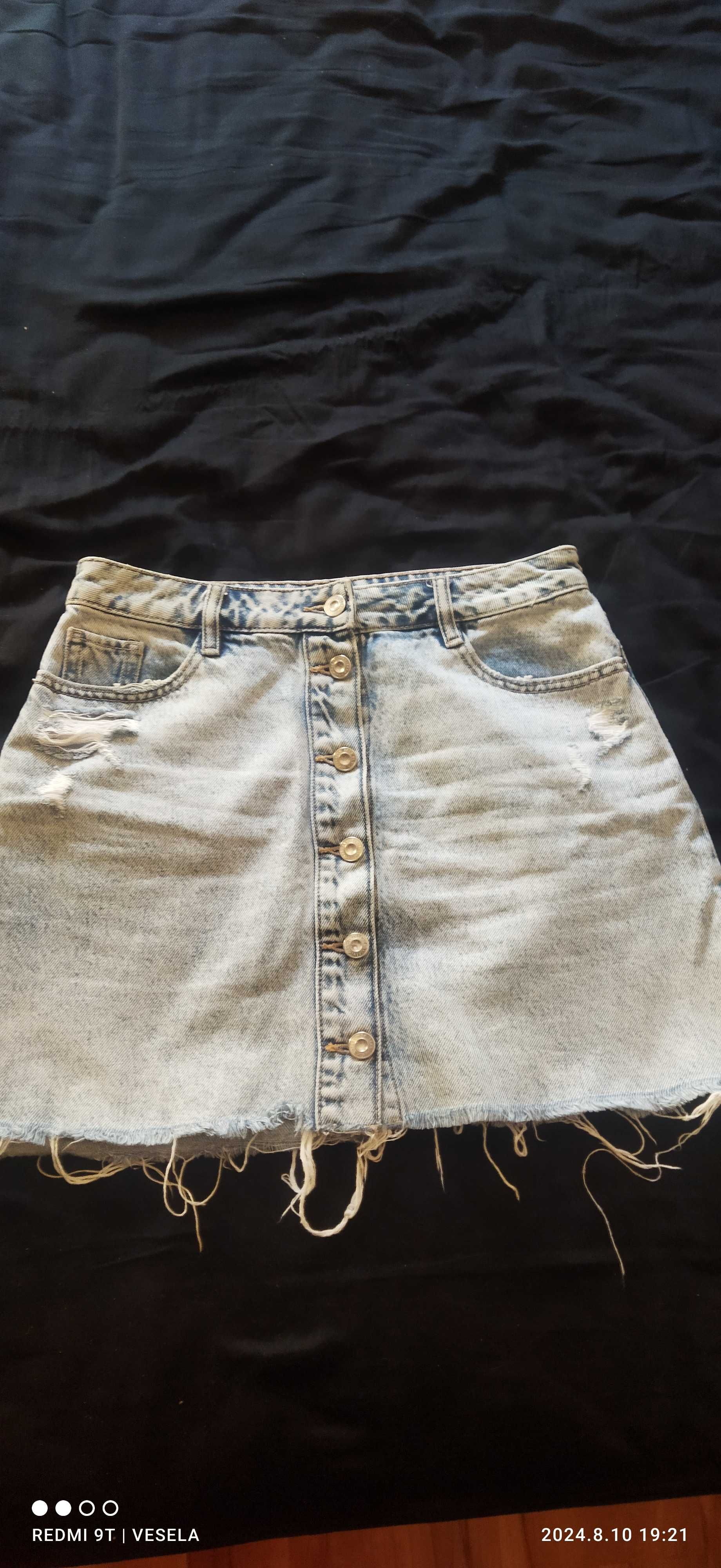 Дънкова пола  ZARA р-р S