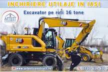 Excavator pe roti