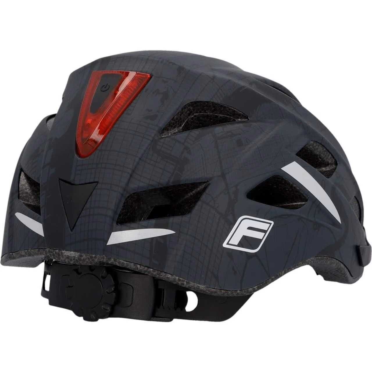 Cască de bicicletă Fischer Urban Plus Brooklyn Led, 52-59