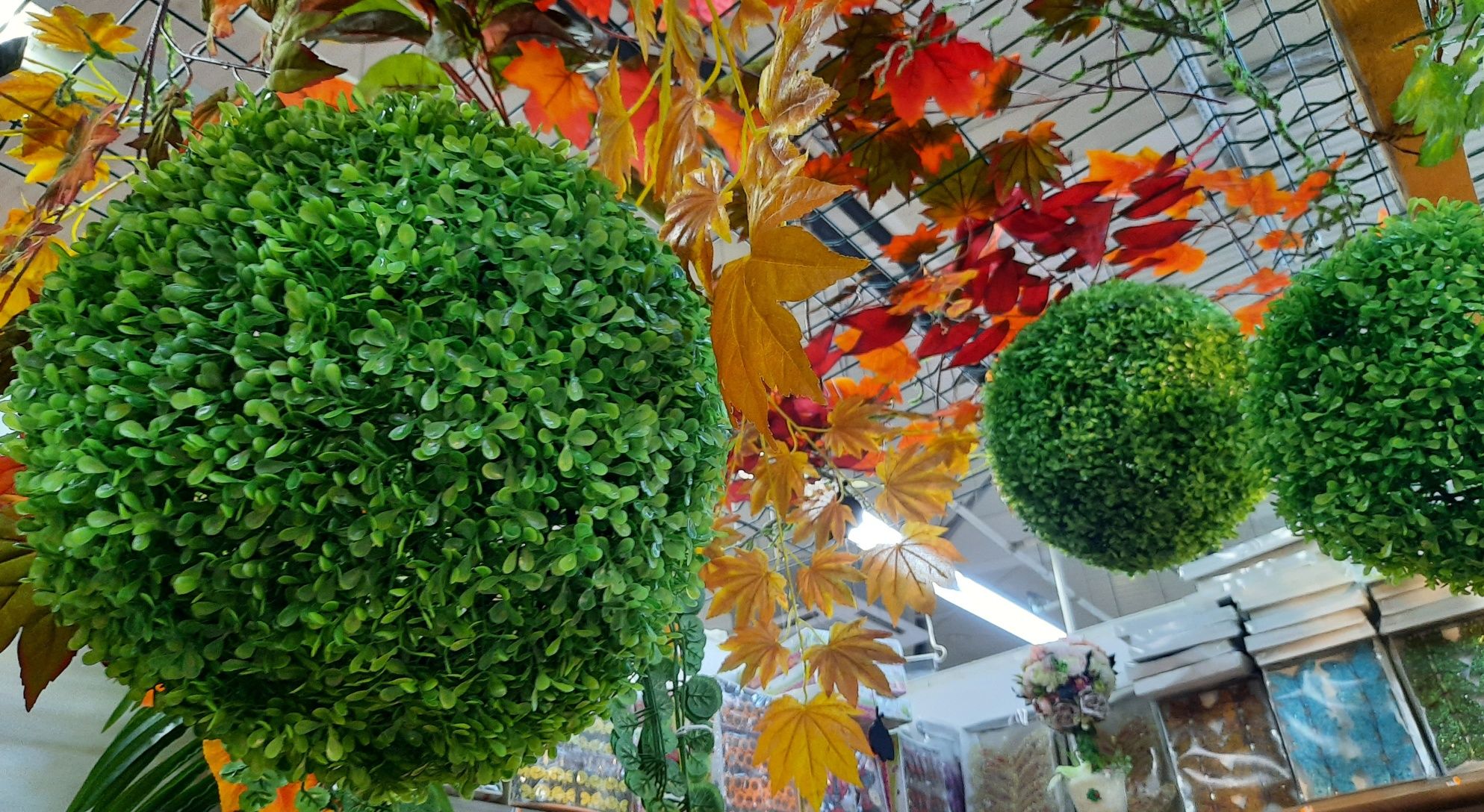 Sfera bila buxus artificial decorativ tratat UV