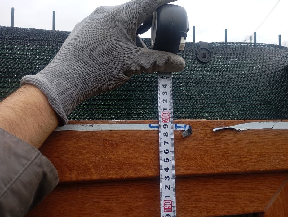 PVC Балконска врата 5-камерна цвят: Златен дъб