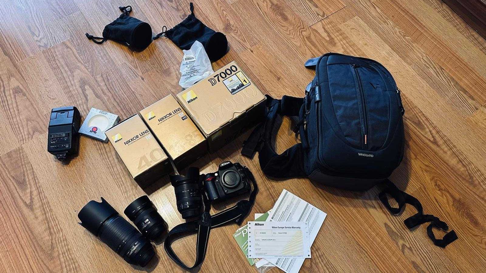Nikon D7000 cu 3 obiective full box