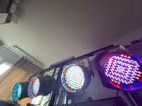 Lumini ambientale par led event trepied schela lumini RGB dj moving he