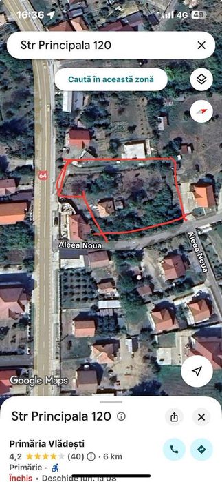 Teren zona Vladesti Priporu